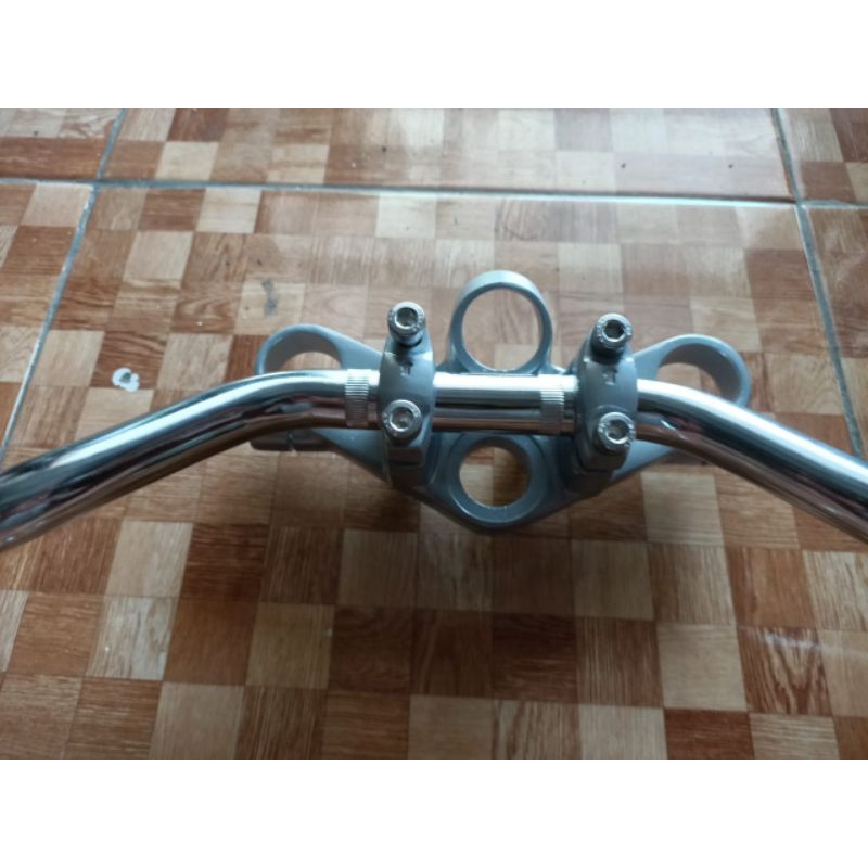 PAKET STANG NINJA SET SEGITIGA ATAS NINJA R SS OLD COPY ORI ORIGINAL KAWASAKI T ATAS NINJA R SS