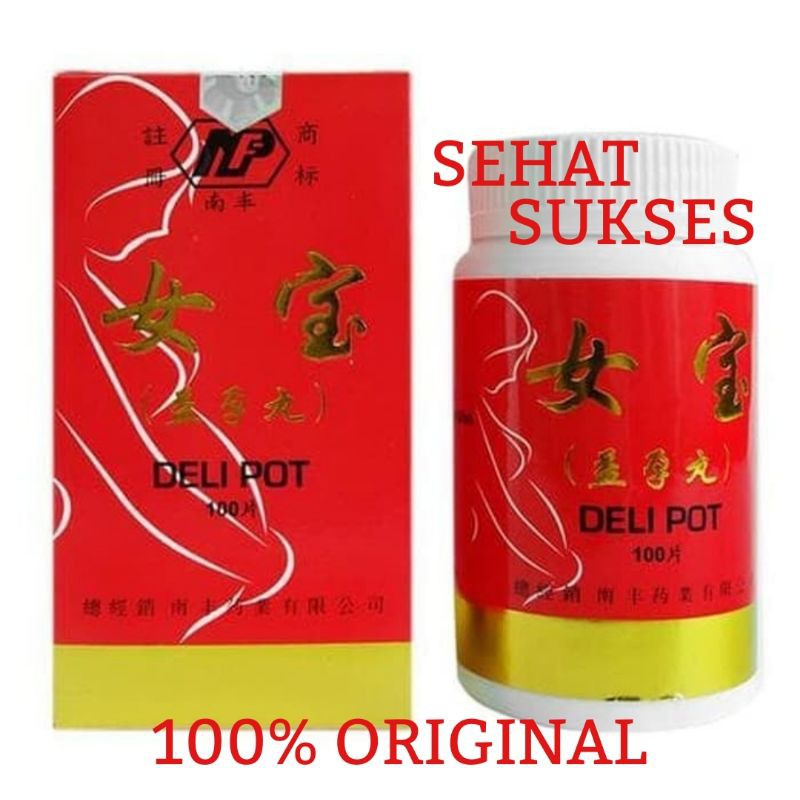 DeliPot 100 tablet - Obat Kesuburan dan Stamina Wanita