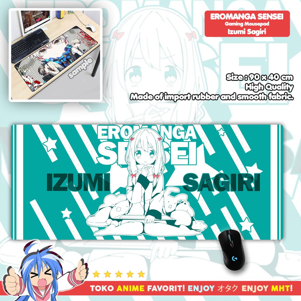 Mousepad Anime Gaming - Deskpad - Eromanga Sensei : Sagiri Izumi