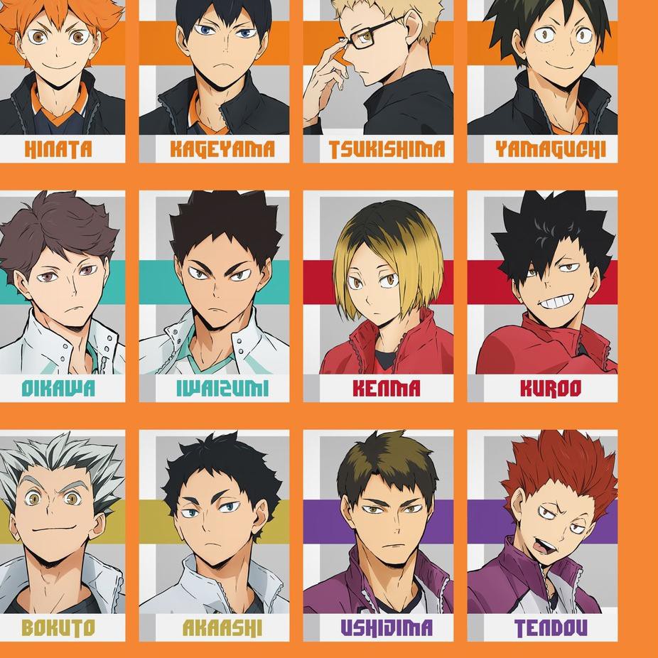Original  Koleksi Poster Anime Haikyuu B - Size A4+