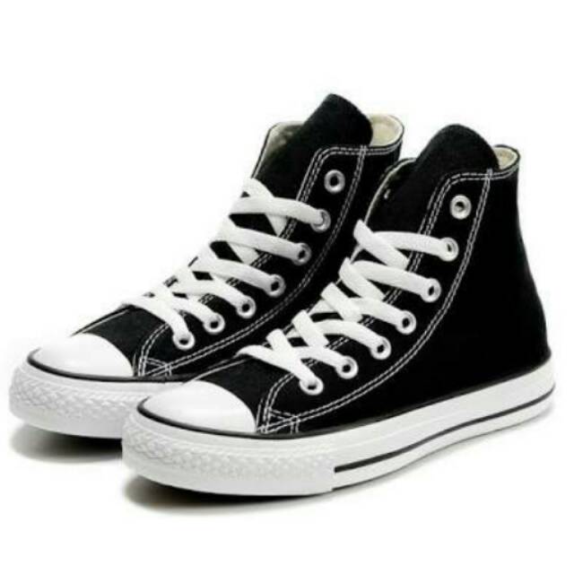 SEPATU CONVERSE HITAM PUTIH TINGGI, UNTUK COWOK&CEWEK