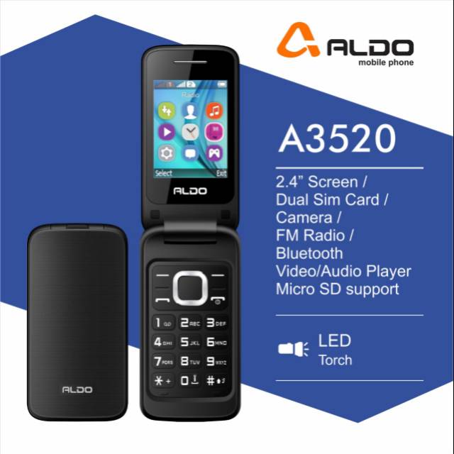 HP Aldo A3520 flip garansi resmi