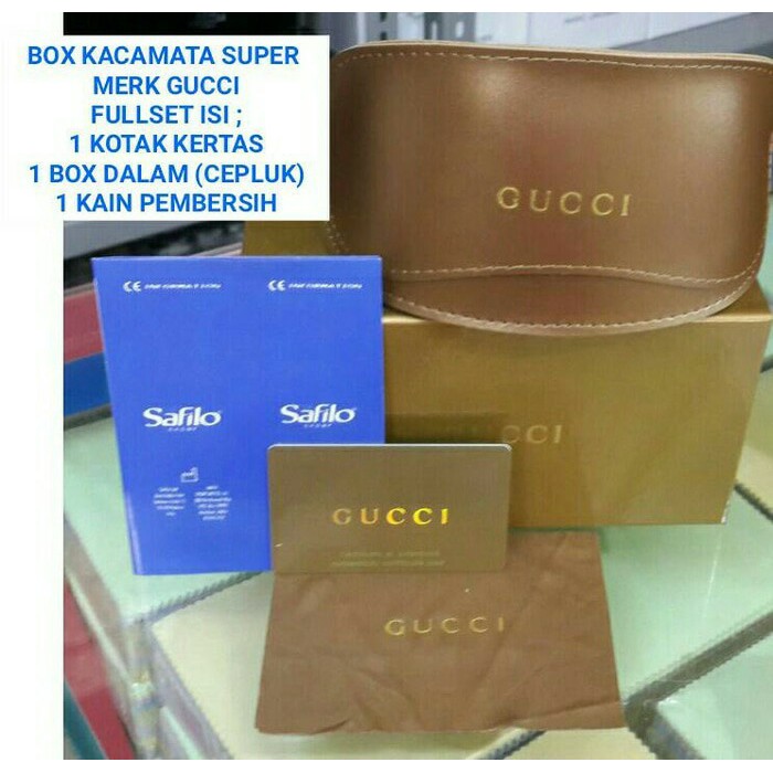 Box Kacamata Gucci Fullset super