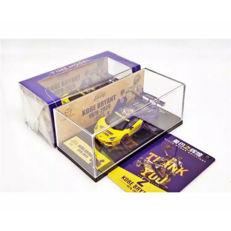 Time Model 1:64 Lamborghini Aventador LP700 Tribute to Kobe Bryant LA Lakers 1978-2020
