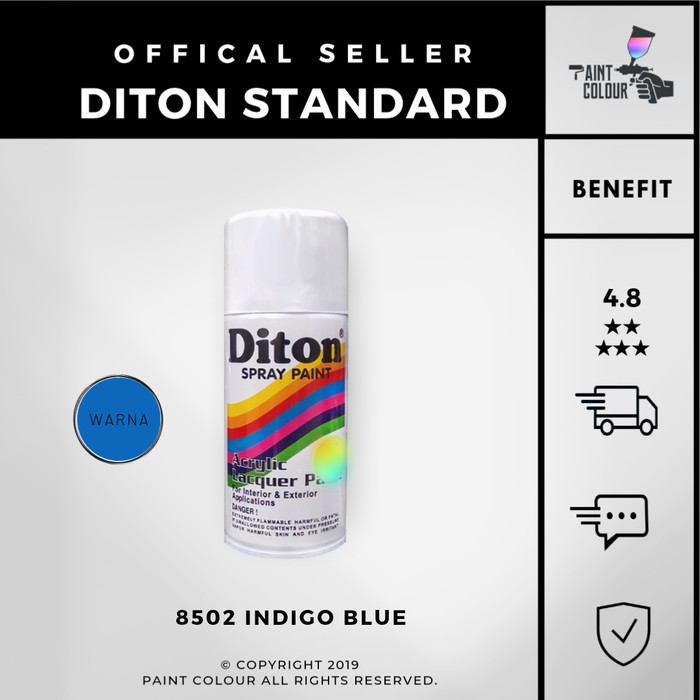 Diton 8502 Indigo Blue Cat Semprot/Pylox/Samurai Motor/Helm/Gundam