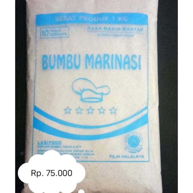 

bumbu tabur marinasi 1kg bpom