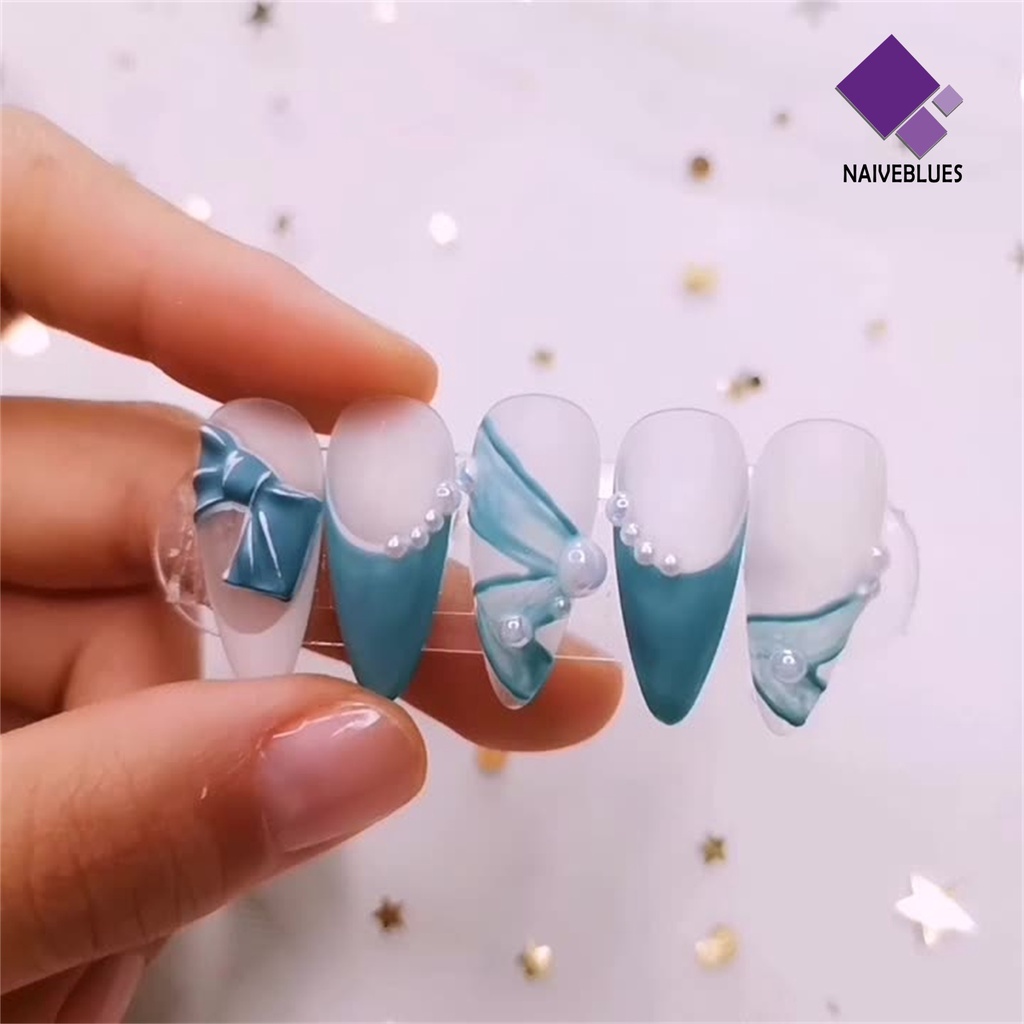 Naiveblue Cetakan Kuku 3D Bentuk Beruang Bahan Silikon Untuk Nail Art / Manicure