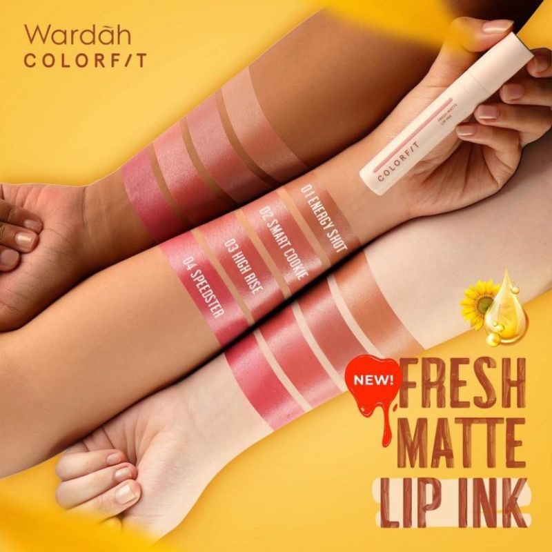 (GOSEND/COD) WARDAH COLORFIT LIP MATTE INK SERUM INFUSED 4GR | lip cream + serum