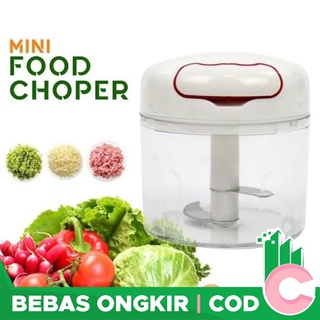 Mini Speedy Chopper Blender Tangan Tarik Manual 250 ml Pemotong Sayur Daging