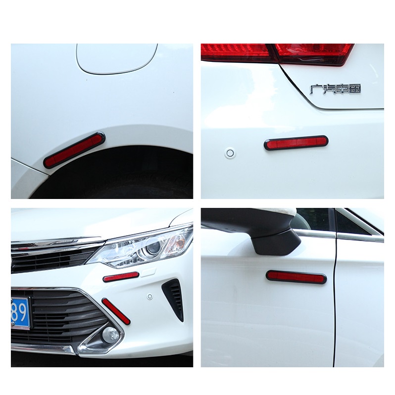 Reflektor Bumper Mata Kucing Stiker Cahaya Nyala Mantul Mobil Belakang Universal