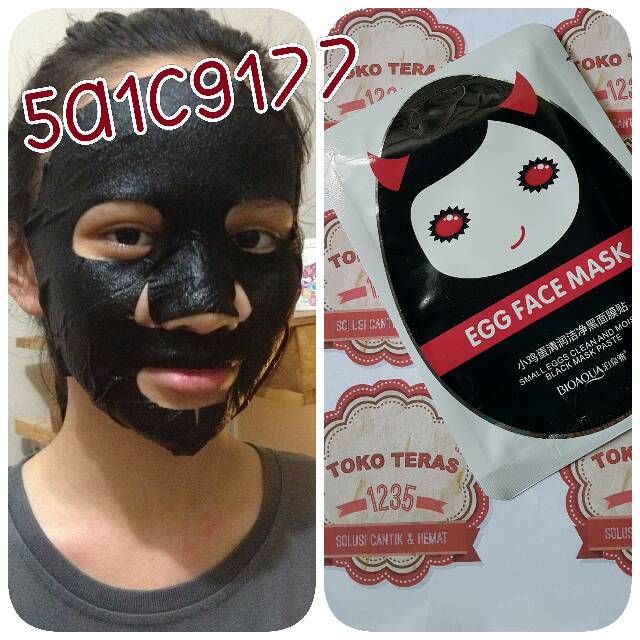 BIOAQUA BLACK EGG FACE MASK