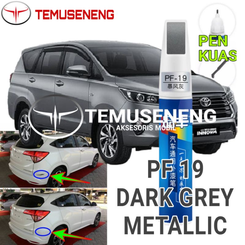 Pf-19 Dark Grey Metallic Abu Tua Metalik Mutiara Spidol Cat Dempul Fix Pro Penghilang Menyamarkan Le