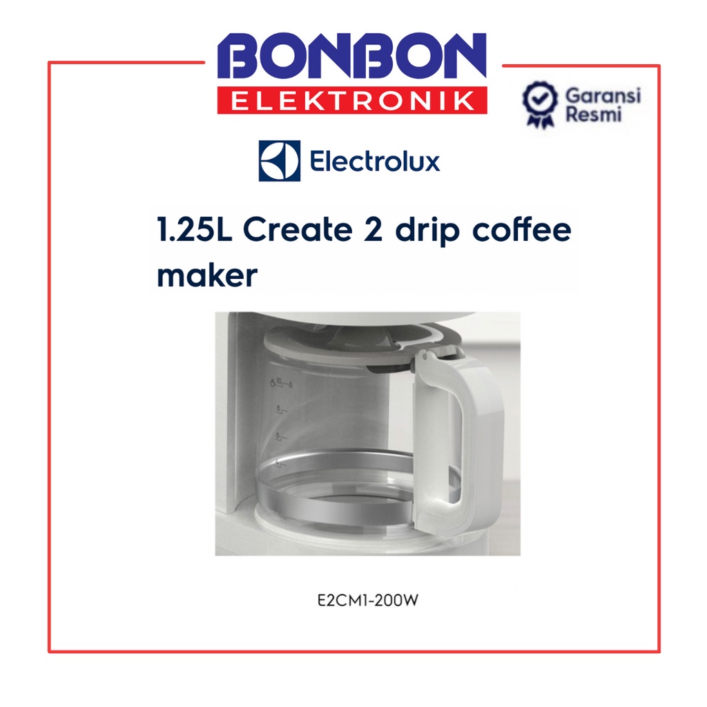 Electrolux Coffee Maker E2CM1-200W / E2CM1200W / E2CM1 200 W 1.25L