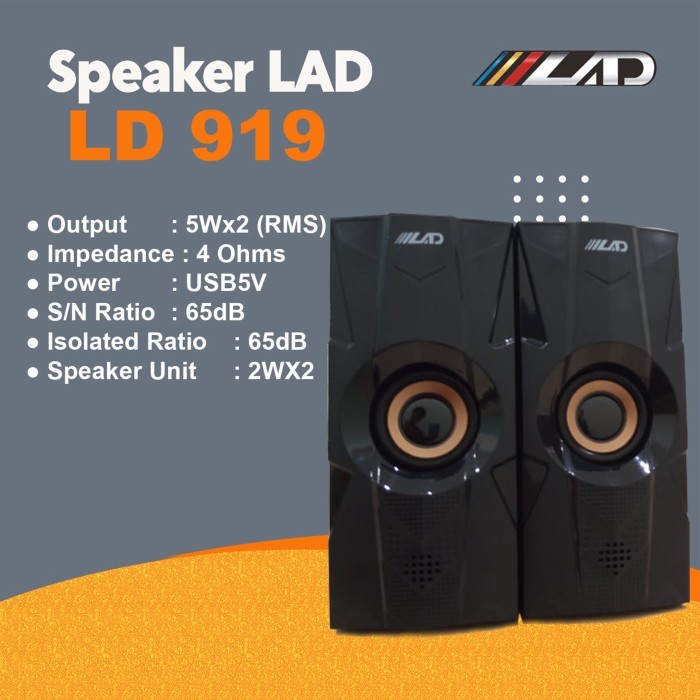 LAD LD-919 Multimedia Speaker Handphone Laptop Komputer