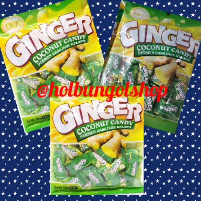 

Permen ginzer/permen rasa jahe kelapa 160gr