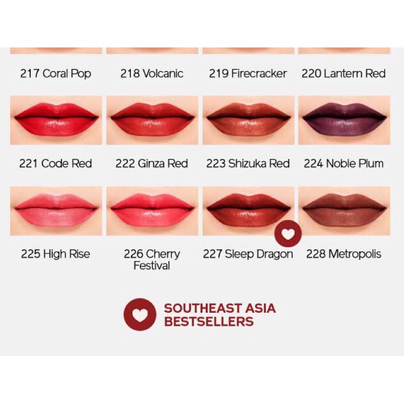 Shiseido Visionairy Gel Lipstick 221 Code Red Shopee Indonesia