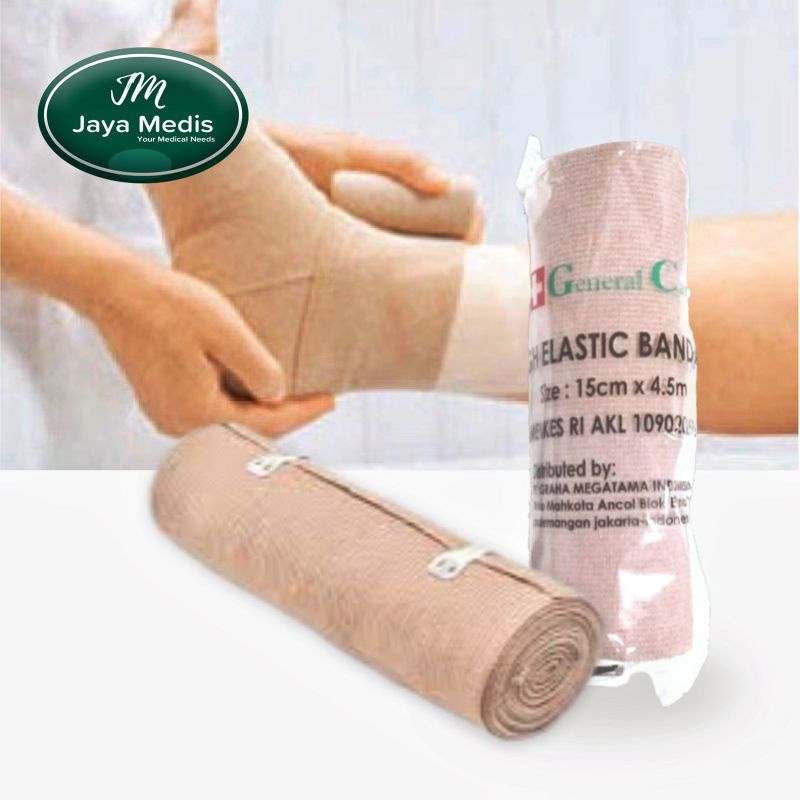 Perban Elastis General Care 6 INCH ( 15cm × 4.5 Meter)