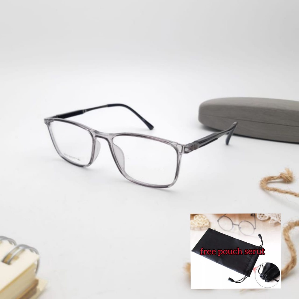 KACAMATA MINUS PLUS SILINDER PHOTOCROMIC BLUERAY PROGRESIF BIFOCAL/8003