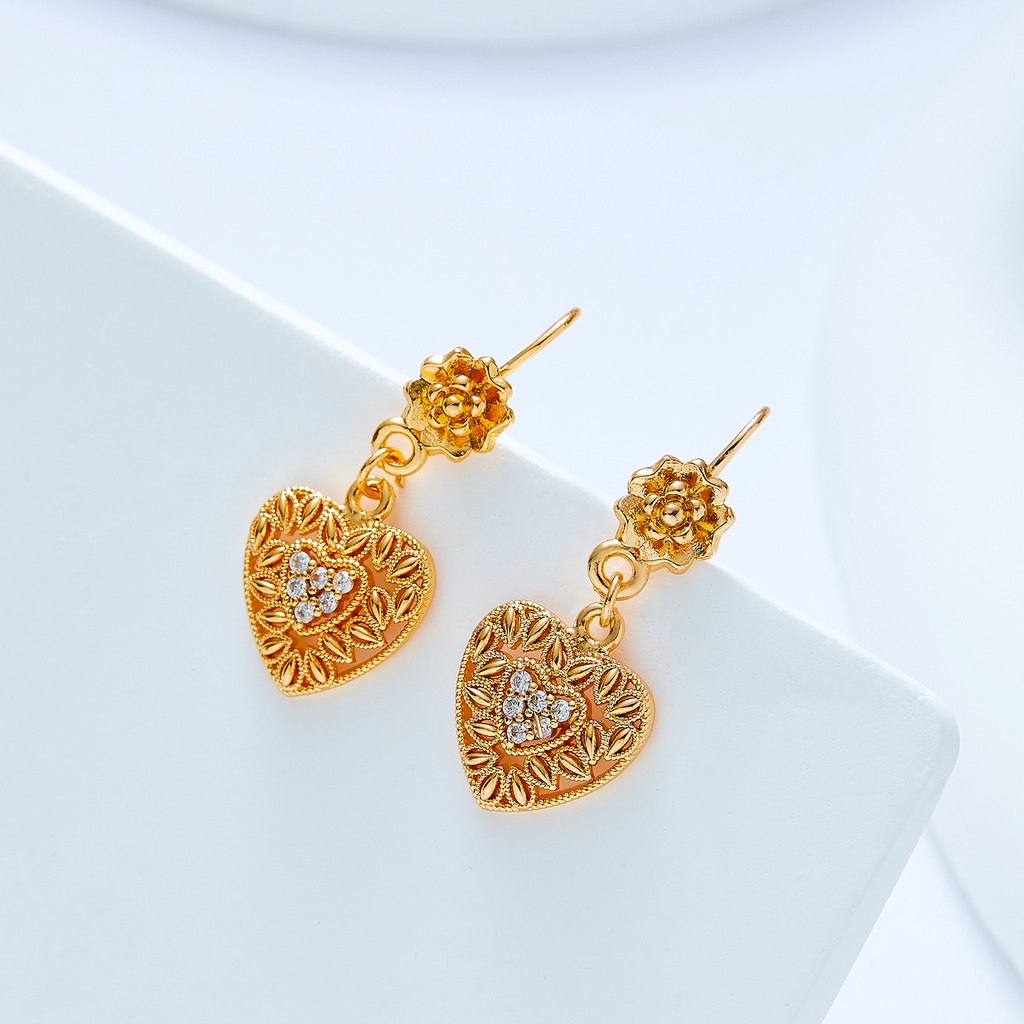 Allure 237E Anting Titanium Wanita Anti Karat Dan Anti Luntur Asli Dewasa Panjang Silver Jewerly Ori Tidak Selamanya Tusuk Emas Muda