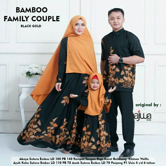  Baju  Gamis Couple  Ibu Bapak Anak  Model Baju  Trending