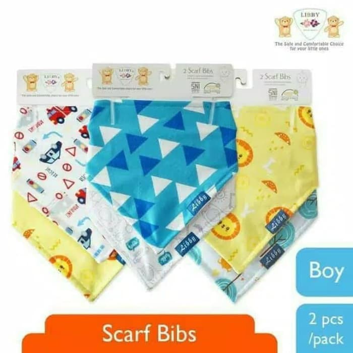 Makassar ! Bib / Celemek Scarf Bayi Premium Libby 2 PCS