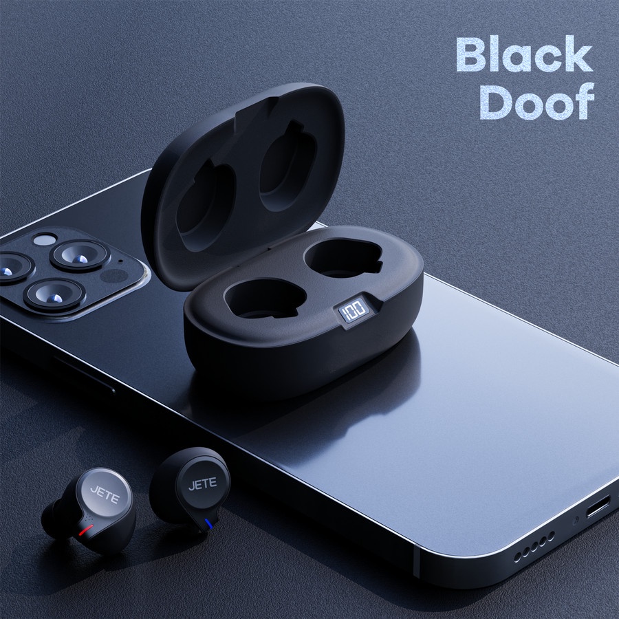 JETE TWS Bluetooth  Headset Bluetooth  Earbuds JETE T1 with LED Display-Garansi 2 Tahun