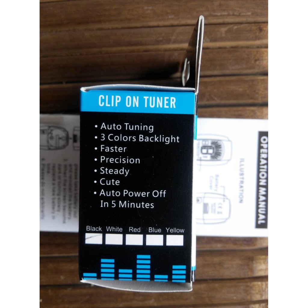 Tuner Guitar Swiff A8 Clip-on Tuning for Gitar, Bass, Ukulele