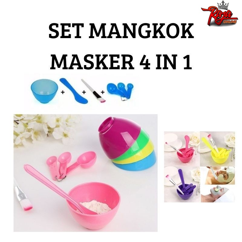 MM04- Mangkok Masker Set 4 in 1- Bowl Mask