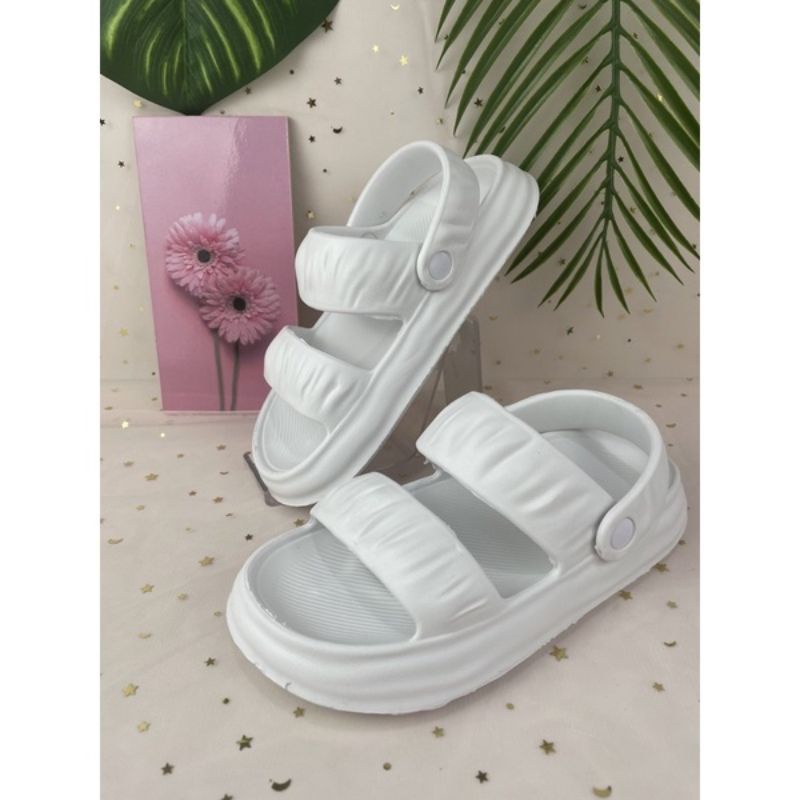 Hema-Sandal Wanita Slop Ban Dua Neww