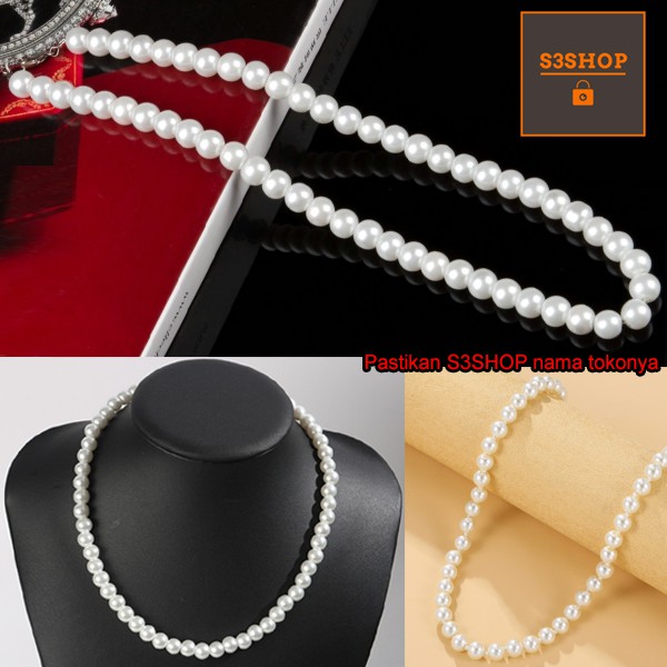 Kalung Mutiara Import Simple Hadiah Suvenir Kado