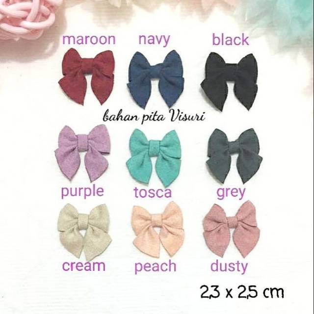 Bow Suede Lemas Kecil