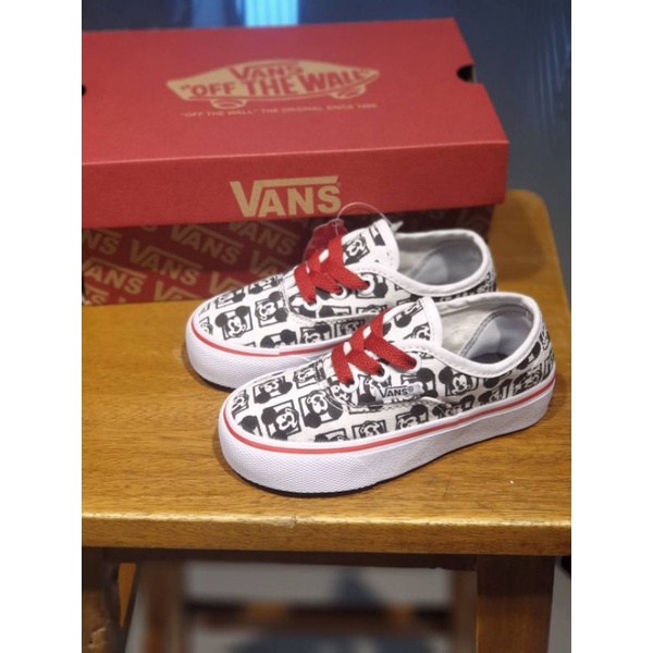 SEPATU ANAK VANS MICKEY AUTHENTIC TALI MERAH PREMIUM HIGH QUALITY SEPATU ANAK VANS MICKEY