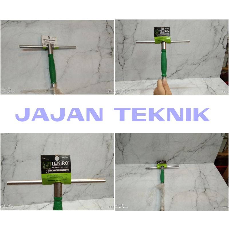 tekiro T type adaptor / T type socket with  adaptor 1/2inchi / kunci T