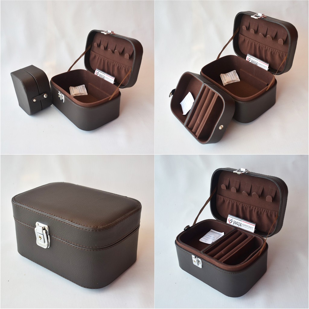 Free Ongkir &amp; Termurah Kotak Tempat Perhiasan / Jewelry Box Dark Brown