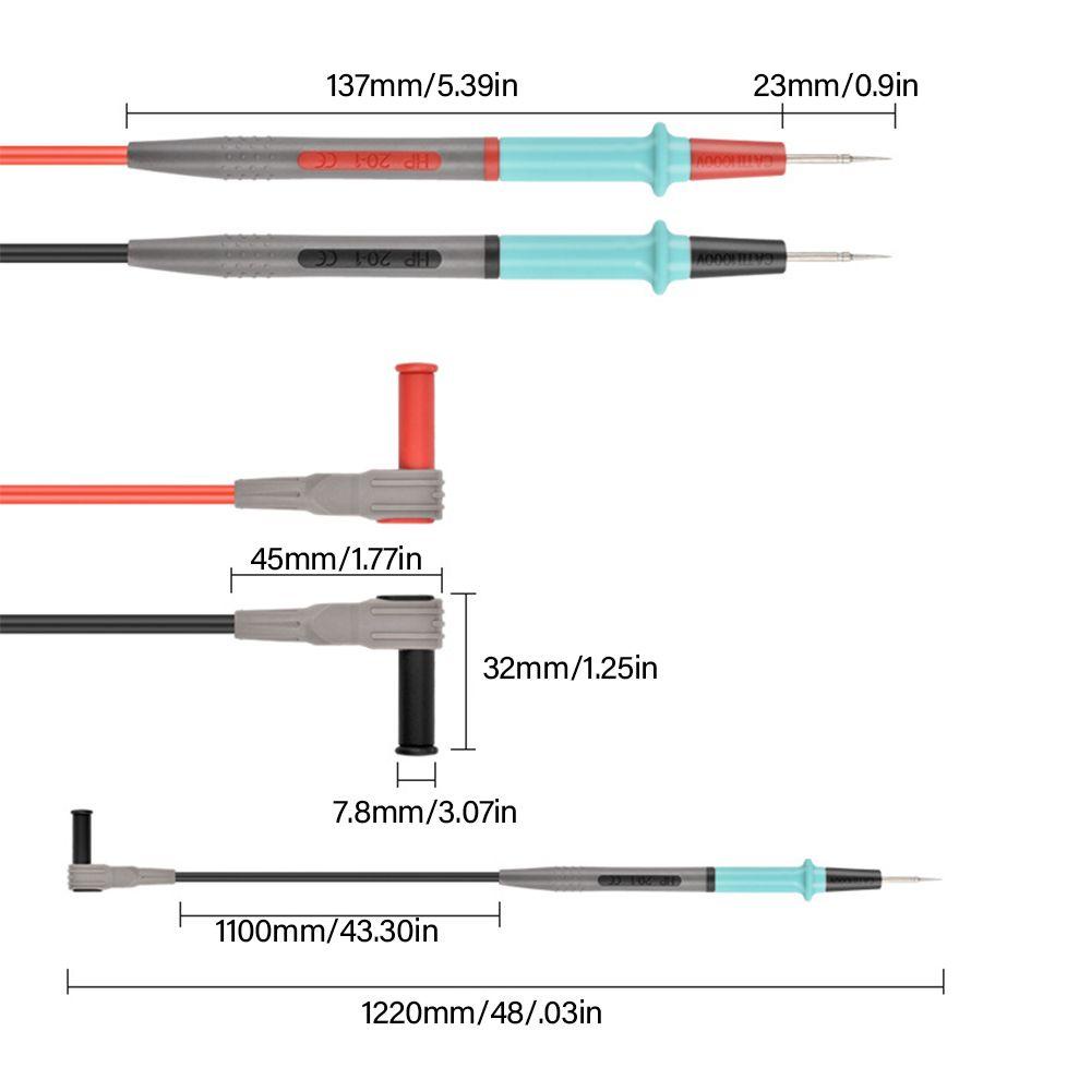 Preva Multimeter Test Lead Kit Set Baru Ditingkatkan Universal Untuk Alat Diagnostik Multi-Fungsi Reparasi Test Leads