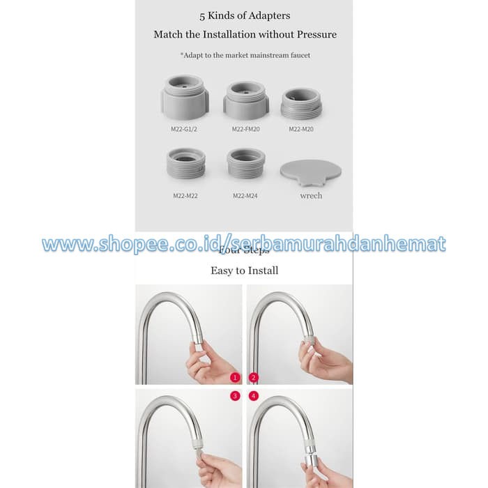 Keran Aerator Kran Dapur DIIIB DABAI Faucet Water Tap Nozzle Bubbler