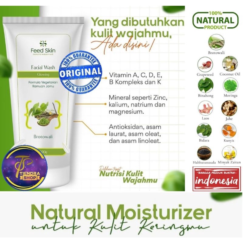 Pembersih Wajah Pria Feedskin Salina Herbal Brotowali