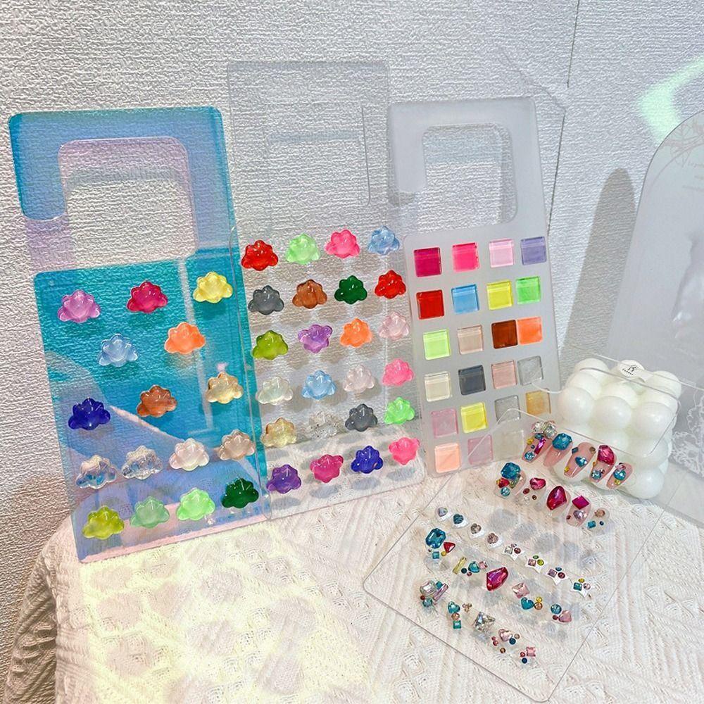 Papan Pajangan Nail Art Agustina Salon Wanita Nail Tip Holder Nail Nail Nail Display Stand Bagan Warna Manicure Tools Rak Pajangan Kuku