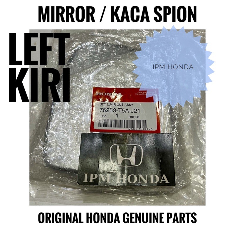 76203 / 76253 T5A Kaca Spion Kanan / Kiri Honda Jazz S RS GK5 2014-2021 City GM6 BRV Khusus Brio Mobilio 2016 2017 2018 2018 2019 2020