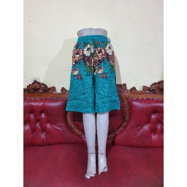 Celana Kulot Batik Dan Bunga / Pendek 7/8 Dewasa Fit to L s/d XL Bahan Katun Stretch-Motif 28