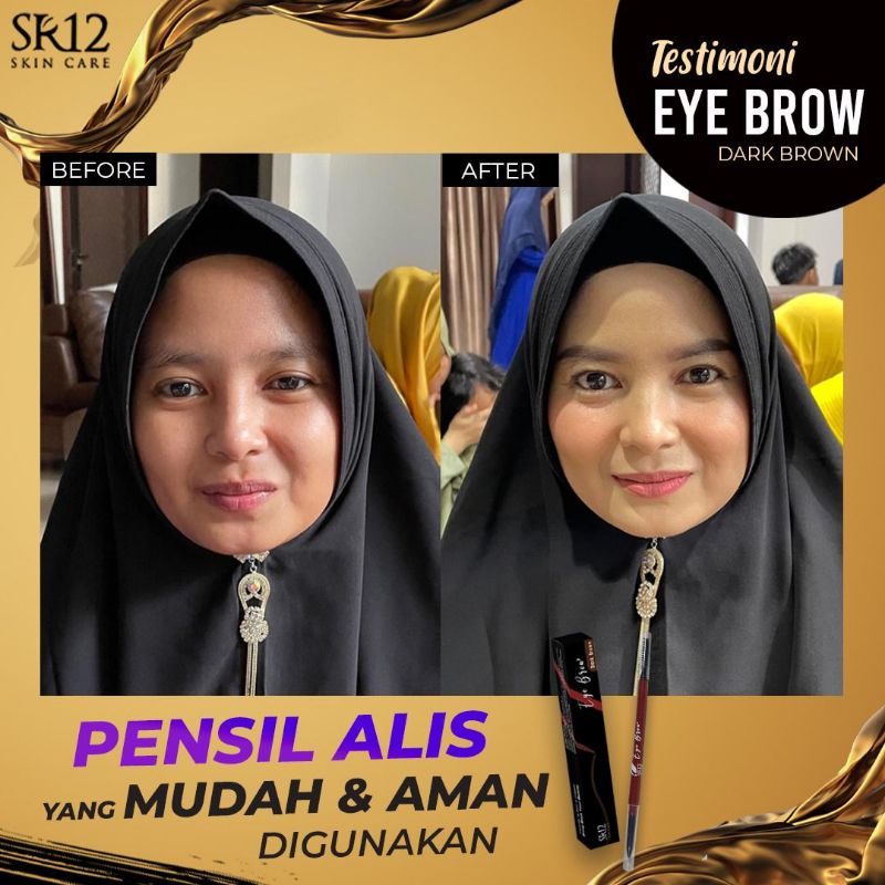 [NEW PRODUCT] EYE BROW SR12 DARK BROWN / PENSIL ALIS / EYEBROW ANTI LUNTUR