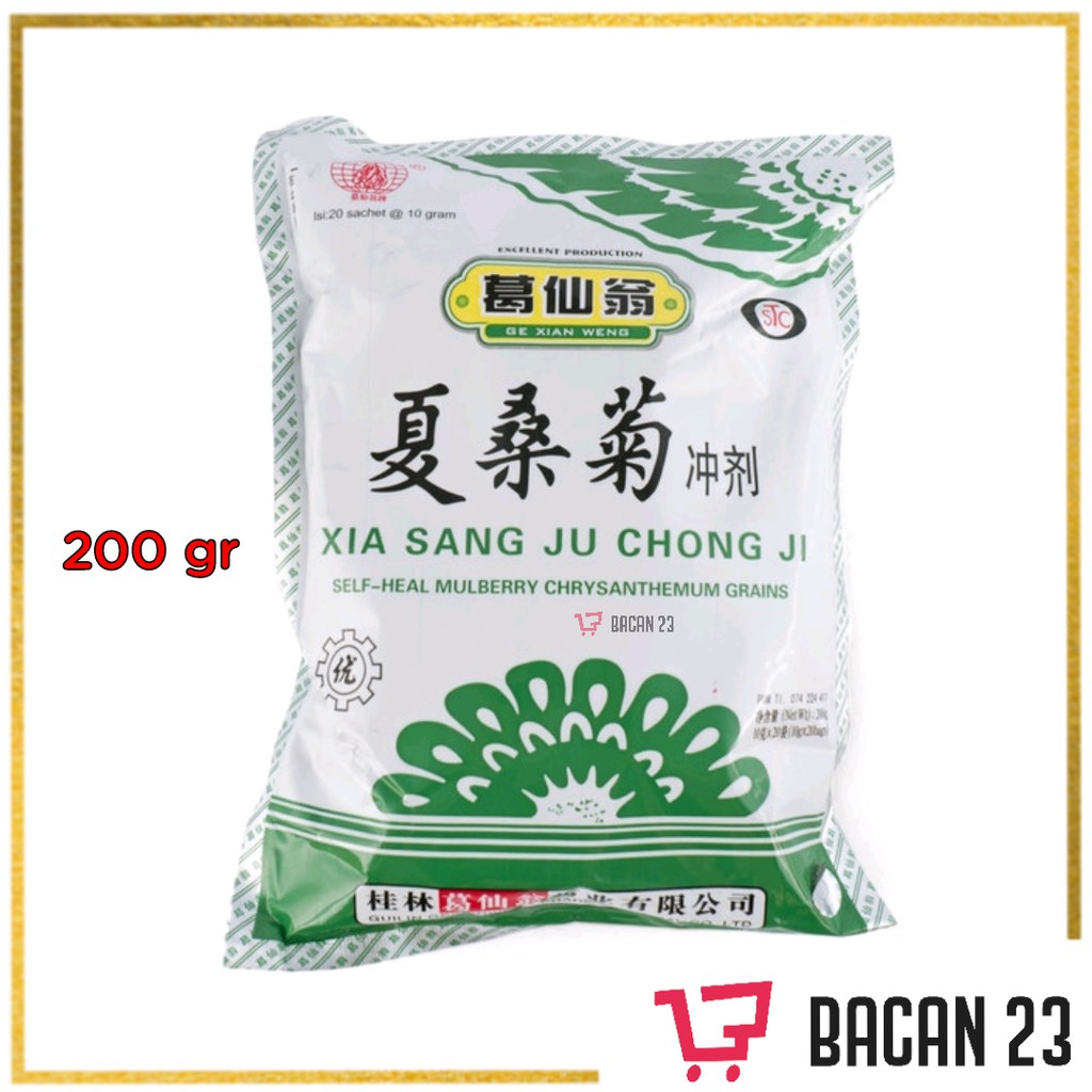 Xia Sang Ju Chong Ji (200gr) / Teh Herbal Seduh / Teh Serbuk / Bacan 23 - Bacan23