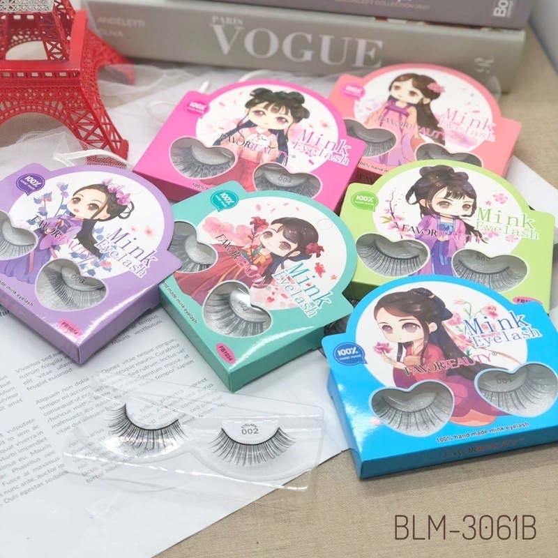 bulu mata palsu mink eyelash 3d fake eyelashes ( dijamin lembut) natural bulu mata anime