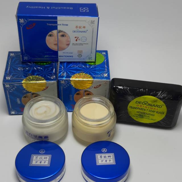 PAKET DEONARD CREAM SIANG MALAM & SABUN WHITENING ORIGINAL