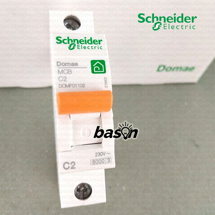 SCHNEIDER MCB Domae 1Phase 2A - circuit breaker / pemutus sikrit