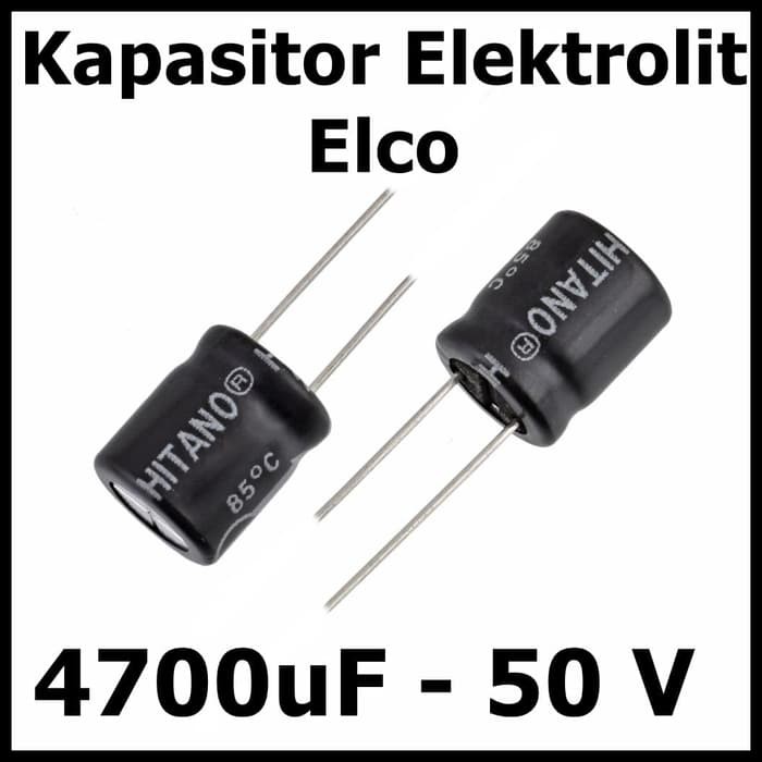 Kapasitor Elektrolit Elco Elko 4700uF 50V 4700 uF 50 Volt V