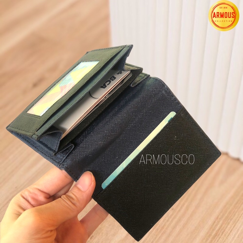 Dompet Lipat Mini Tipis Pria Wanita Dompet Card Holder Wanita Mini Trendy Termurah