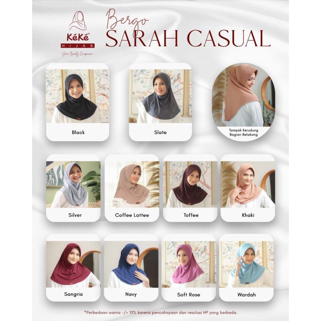 Jilbab Keke ~ Sarah Casual Hijab ~