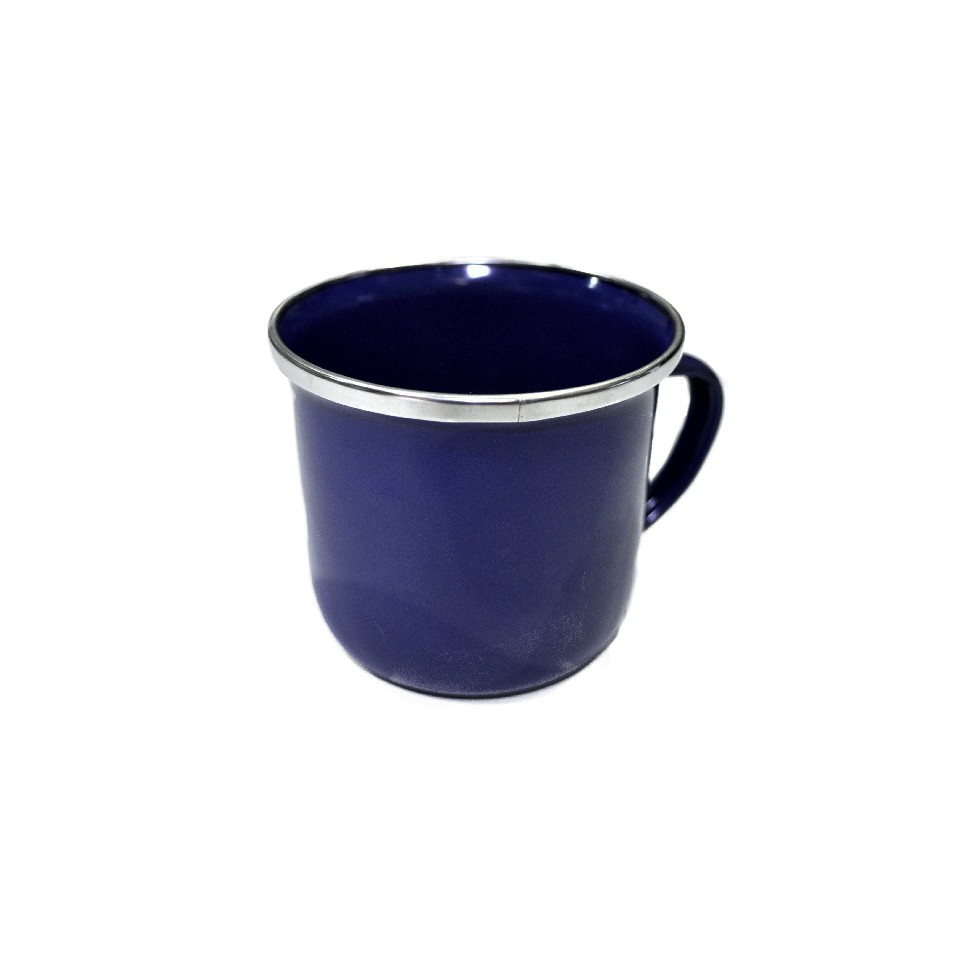 Mug Enamel Biru 8 cm