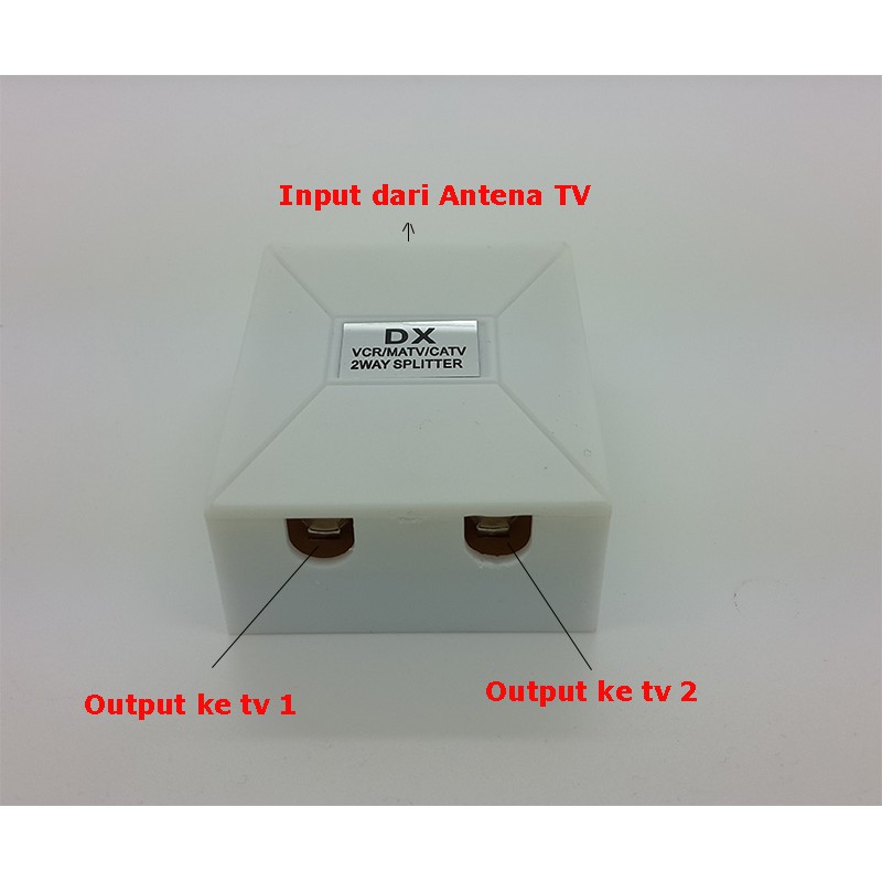 Splitter 2 way Antena TV DX dus